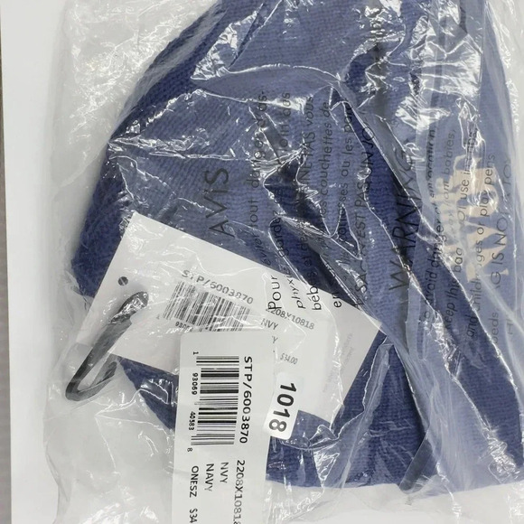 Staple Mens Cuffed Pigeon NYOF Label Beanie Winter Hats Blue Size OS 2208X10818 - Picture 5 of 5